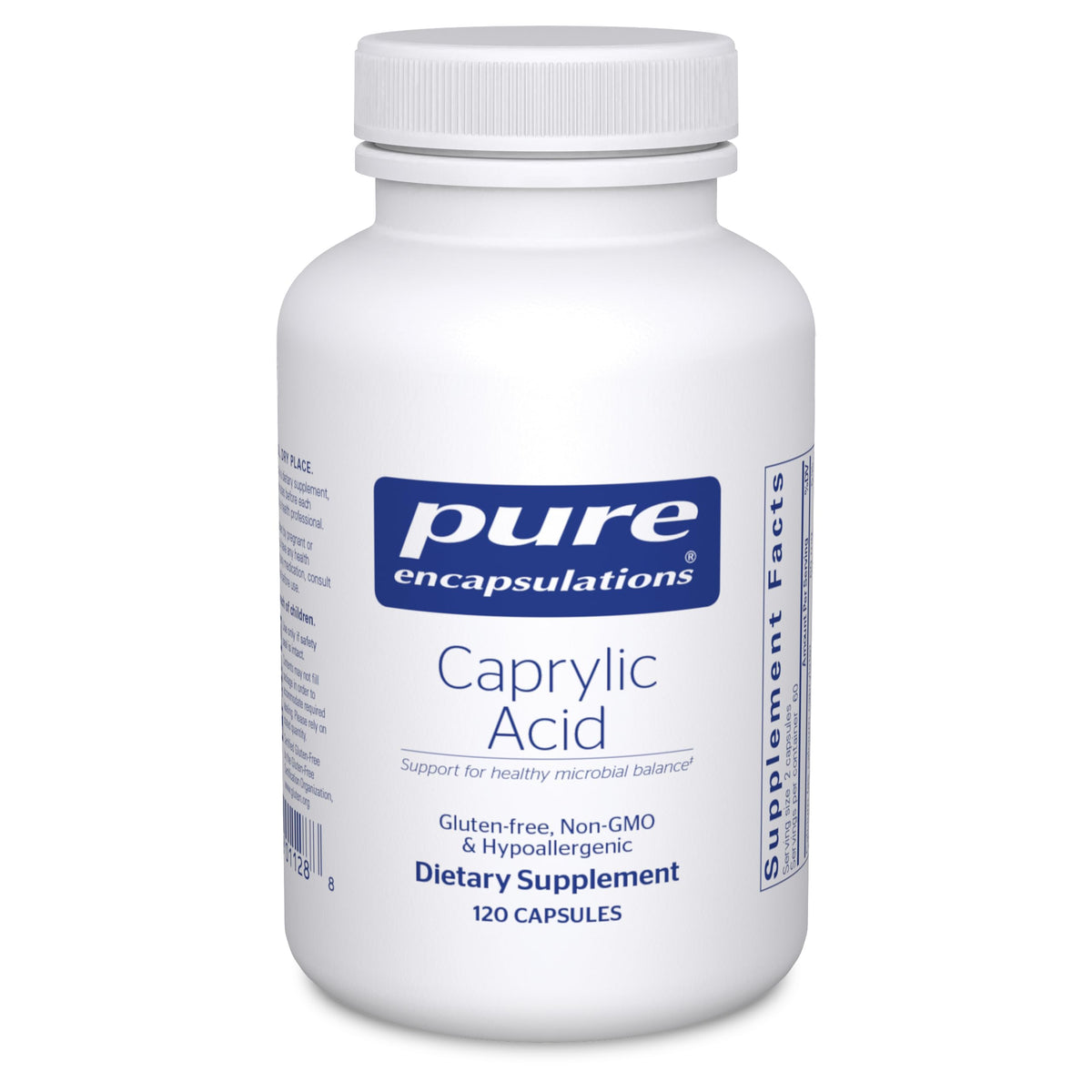 Pure Encapsulations Caprylic Acid | Supplement for Gut and Digestive Health GI Balance Gastrointestinal Support and Intestinal Health* | 120 Capsules